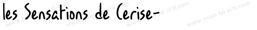 les Sensations de Cerise字体转换